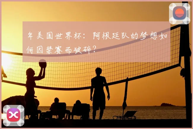 年美国世界杯：阿根廷队的梦想如何因禁赛而破碎？
